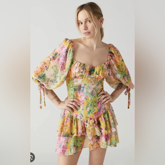 For Love And Lemons Dresses & Skirts - For Love And Lemons Floral Mini Dress